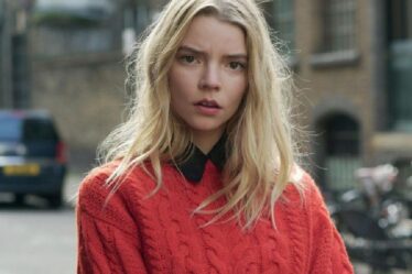 Anya Taylor-Joy knitted